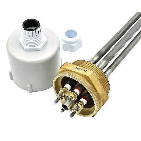 Heating element straight triple 4500W/380V 2 inch
