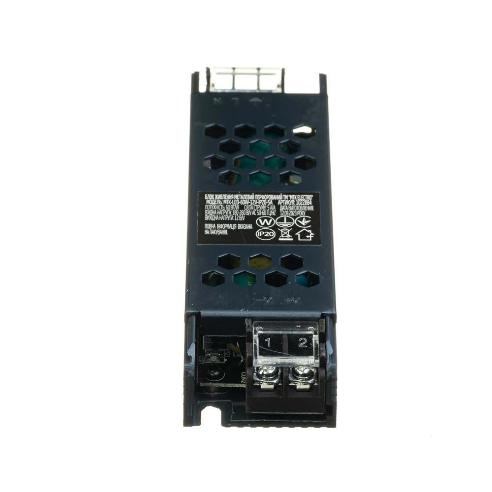 Power supply for LED 12V-5А-60W IP20 МТК (1022884)