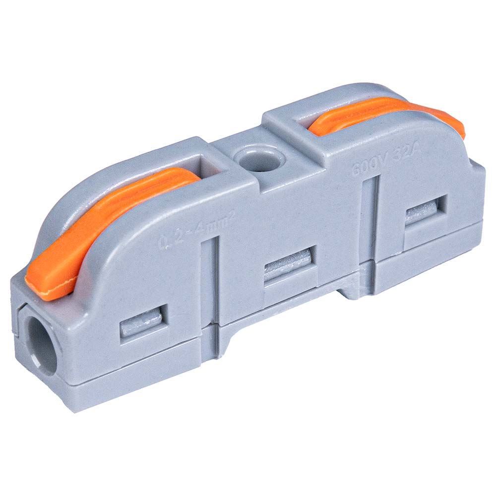 Gray through-hole terminal block 1+1 PCT-221 (1022570)