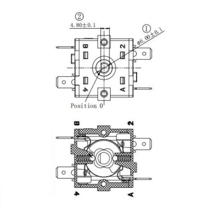 4-position switch Vasstrength VST-RS3-049A