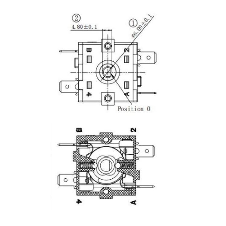 4-position switch Vasstrength VST-RS3-054A