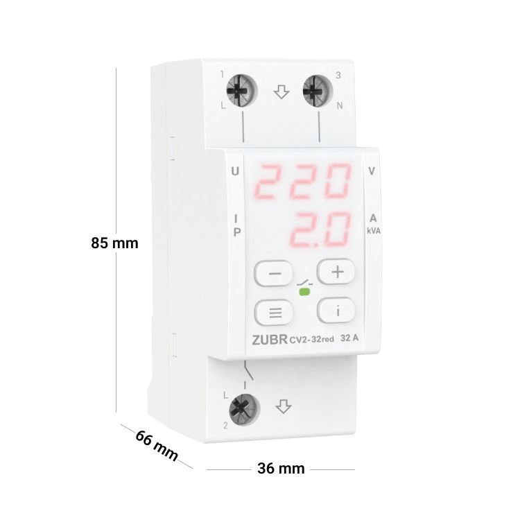 Voltage relay ZUBR CV2-32 red