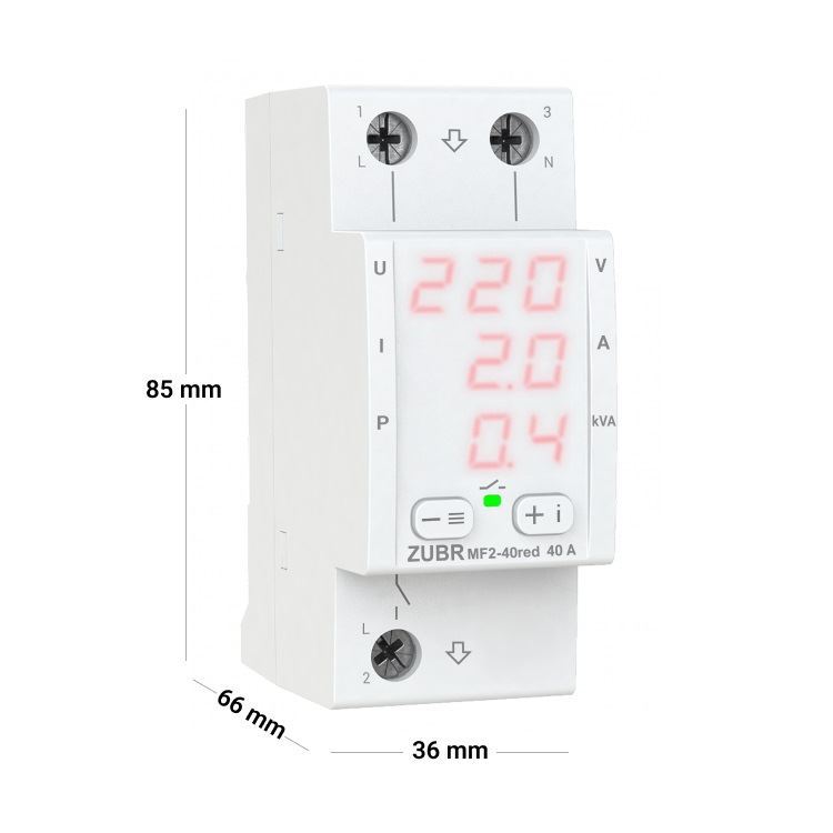 Multifunctional relay ZUBR MF2-40 red