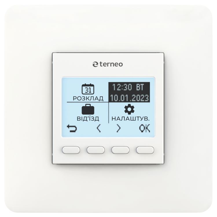 Thermostat Terneo pro, white, without floor temperature sensor