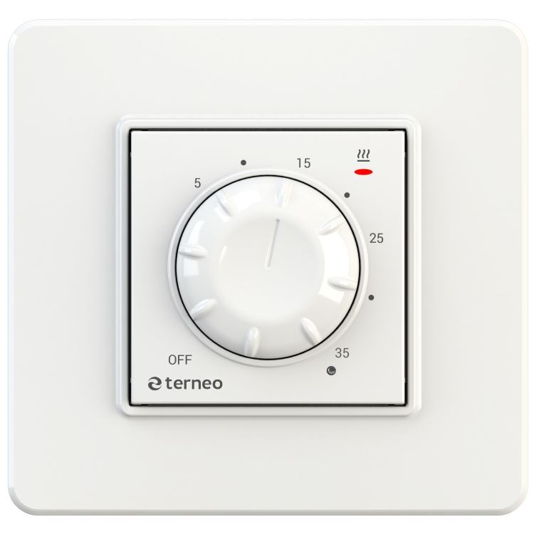 Terneo rol thermostat, white