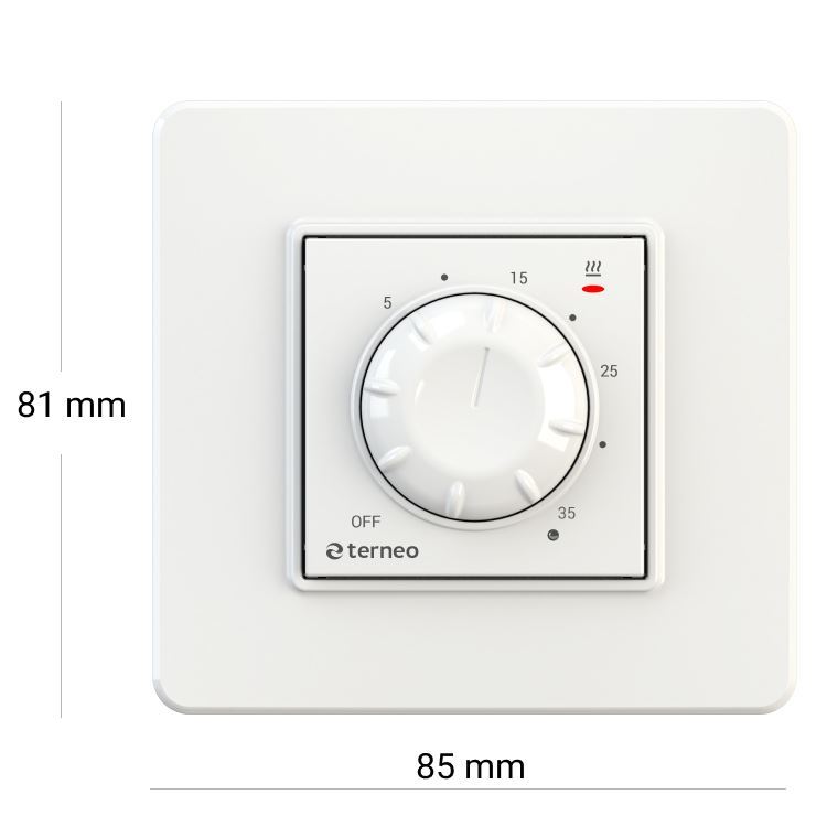 Terneo rol thermostat, white