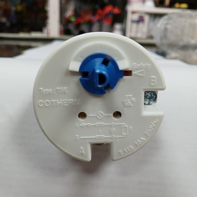 Pin thermostat France TSE 16A with thermal protection