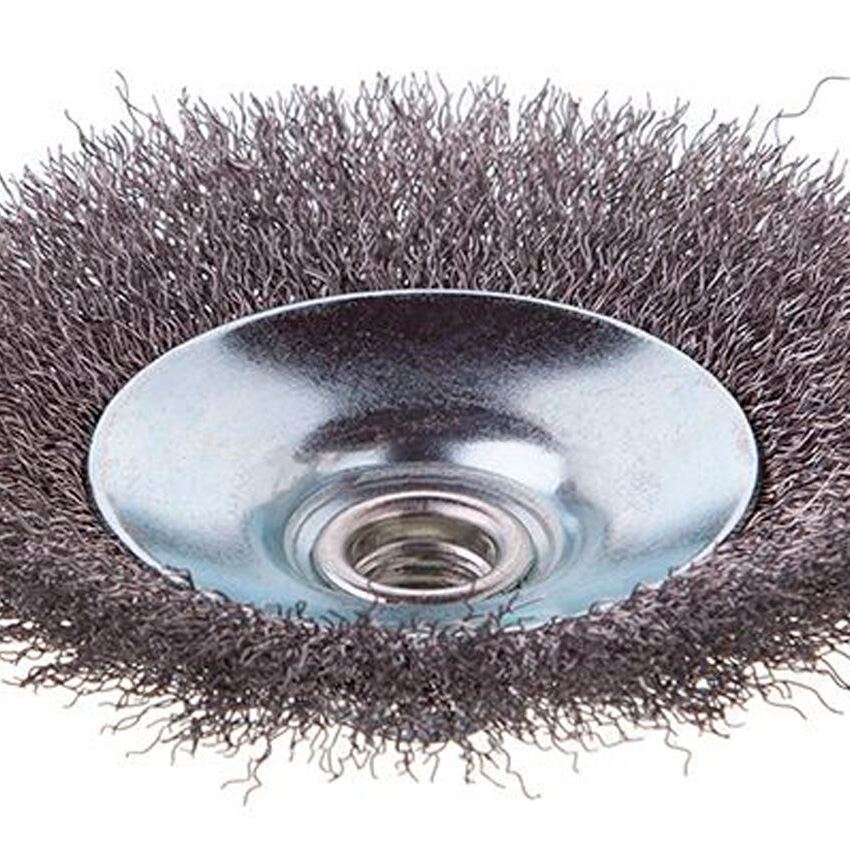 Щітка конусна Intertool 115 мм рифлена (BT-5115)