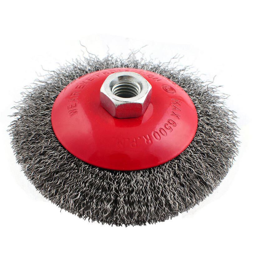 Щітка конусна Intertool 125 мм рифлена (BT-5125)