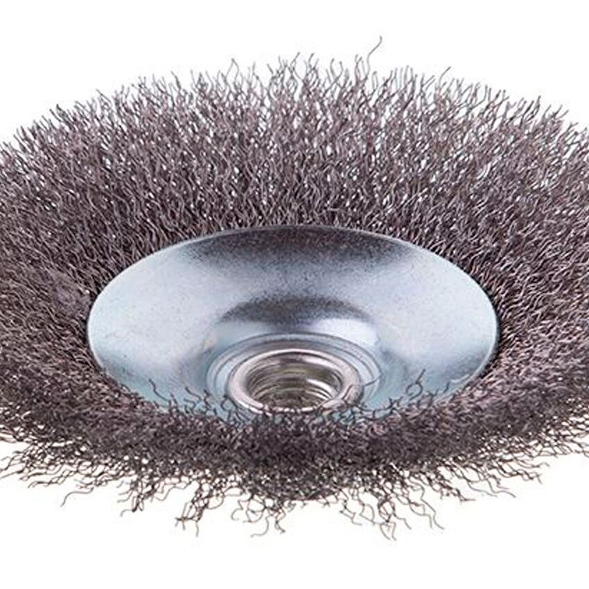 Щітка конусна Intertool 125 мм рифлена (BT-5125)