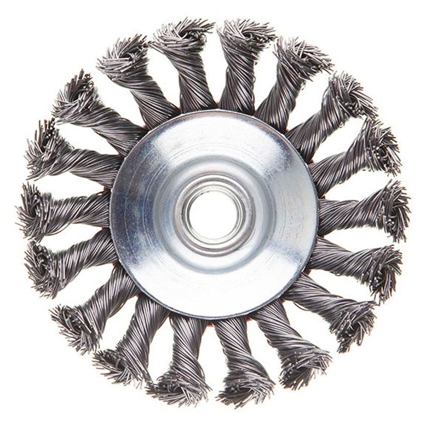Щітка конусна Intertool 100 мм плетені (BT-4100)