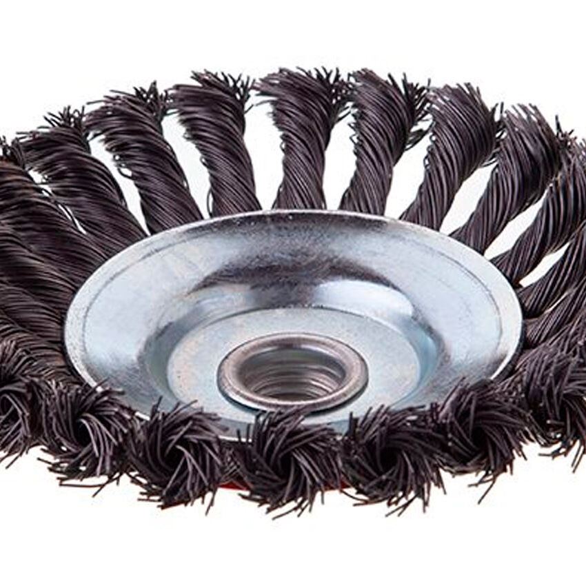 Щітка конусна Intertool 125 мм плетені (BT-4125)