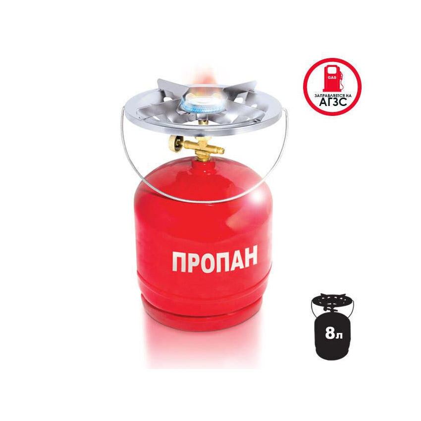 Плита Турист Intertool 8 л пропановий балон (GS-0008)
