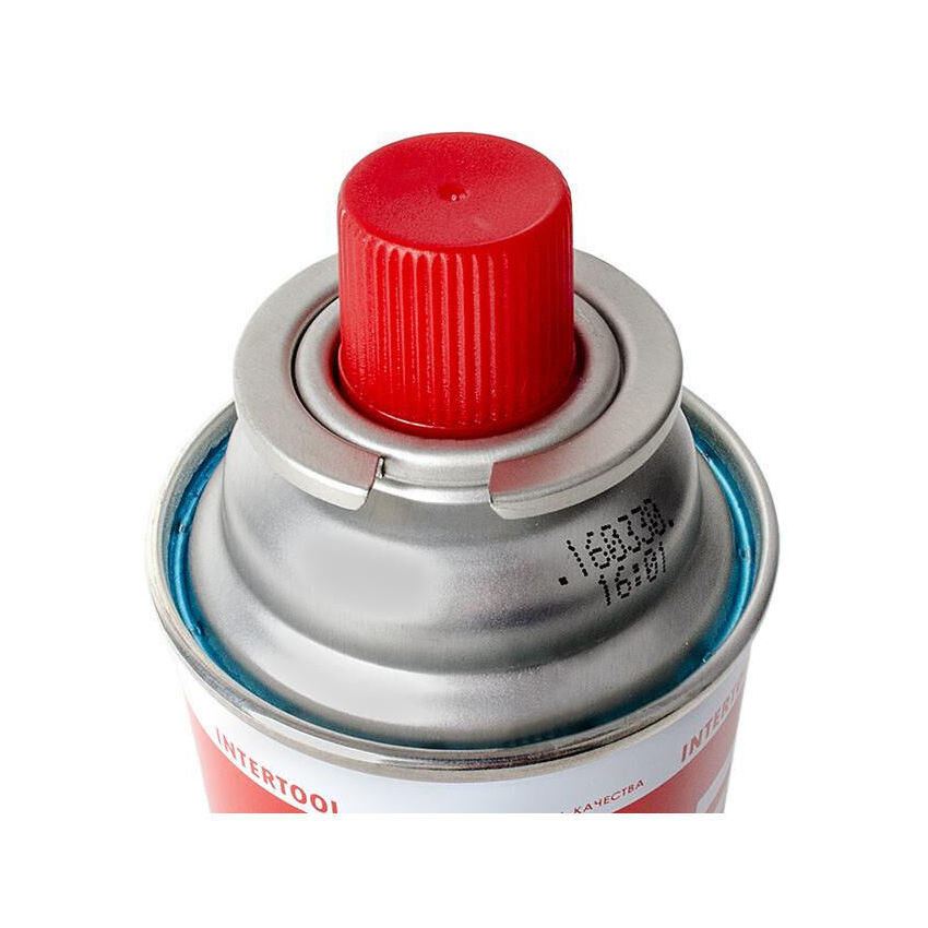 Газовий балон Intertool 220г з системою CRV (GS-0022)