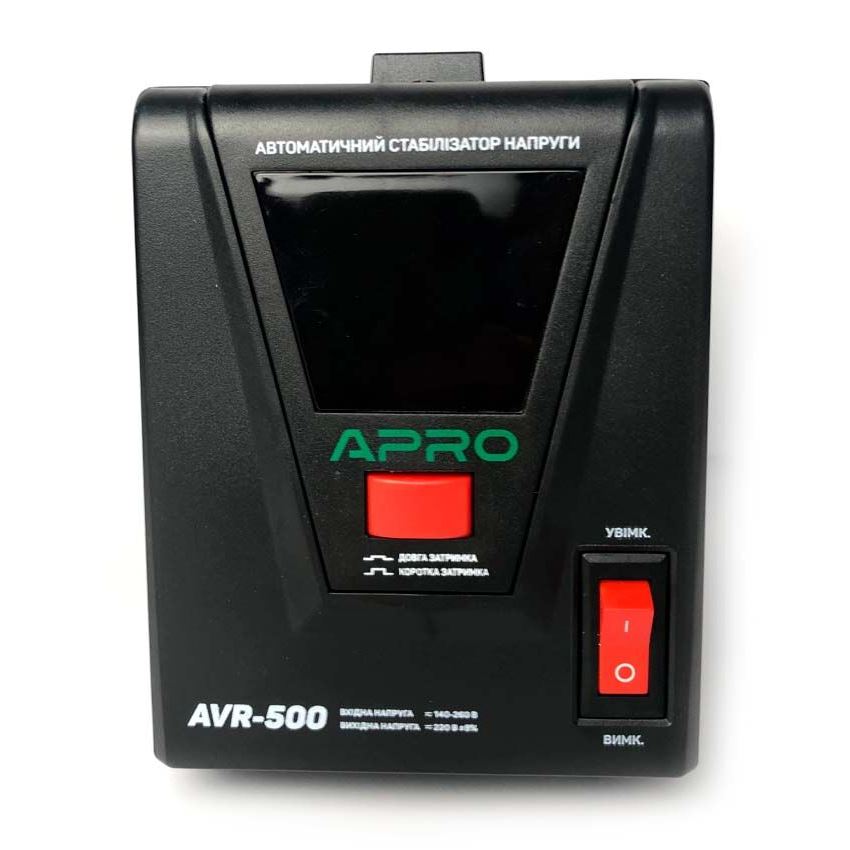 Стабілізатор напруги релейний Apro AVR-500 (852005)