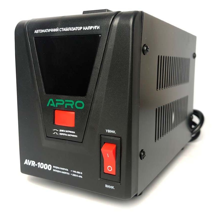 Стабілізатор напруги релейний Apro AVR-1000 (852010)