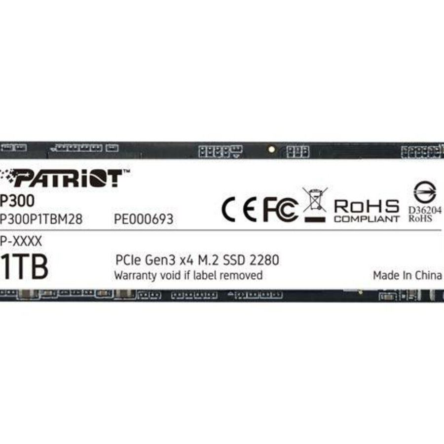 Накопичувач SSD M.2 Patriot P300 1TB NVMe 2280 PCIe 3.0x4 3D NAND TLC