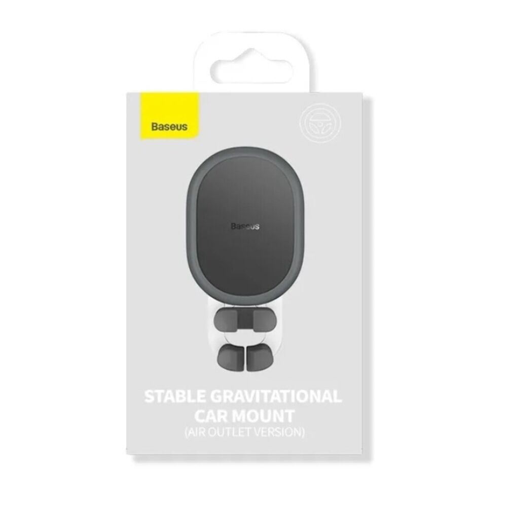 Автотримач для телефона з БЗП Baseus Stable Gravitational Wireless Charging Car Mount Pro 15W (Air Outlet Version) Black