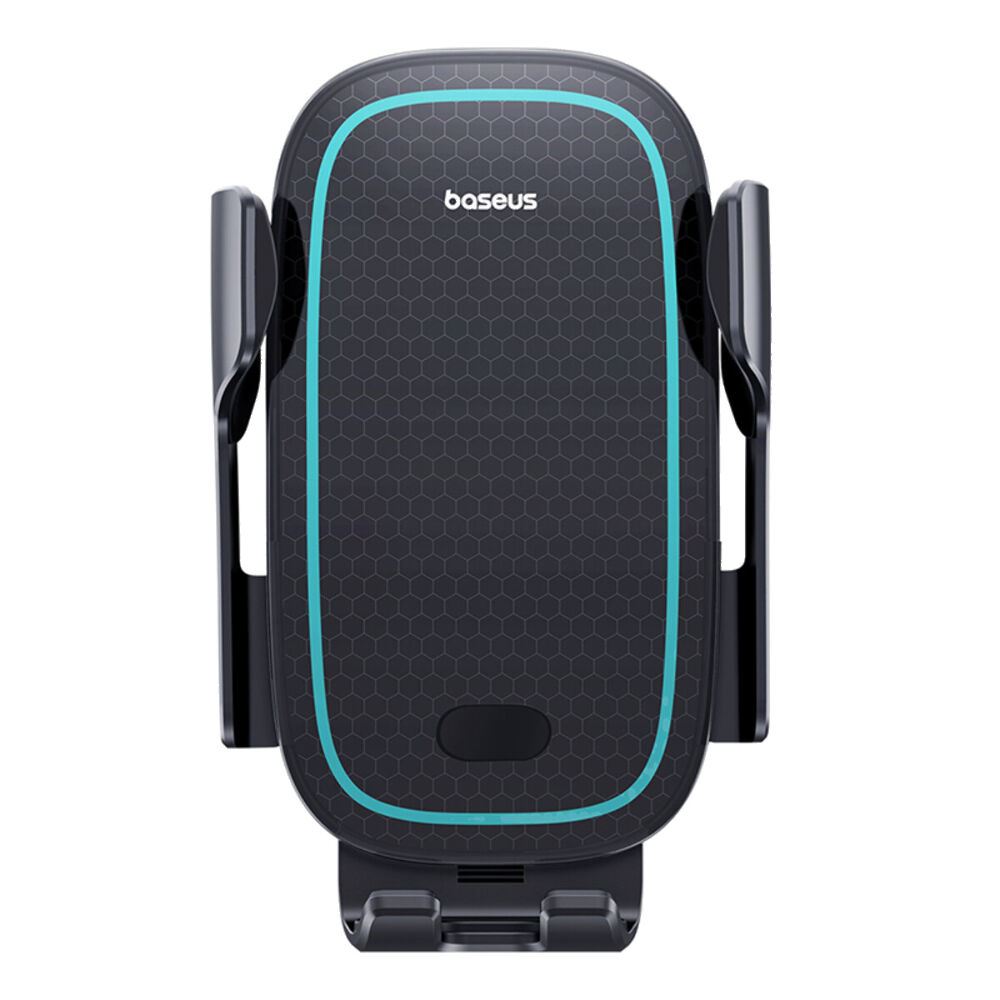 Автотримач для телефона з БЗП Baseus Milky Way Pro Series Wireless Charging Electric Car Mount Phone Holder 15W Cluster Black
