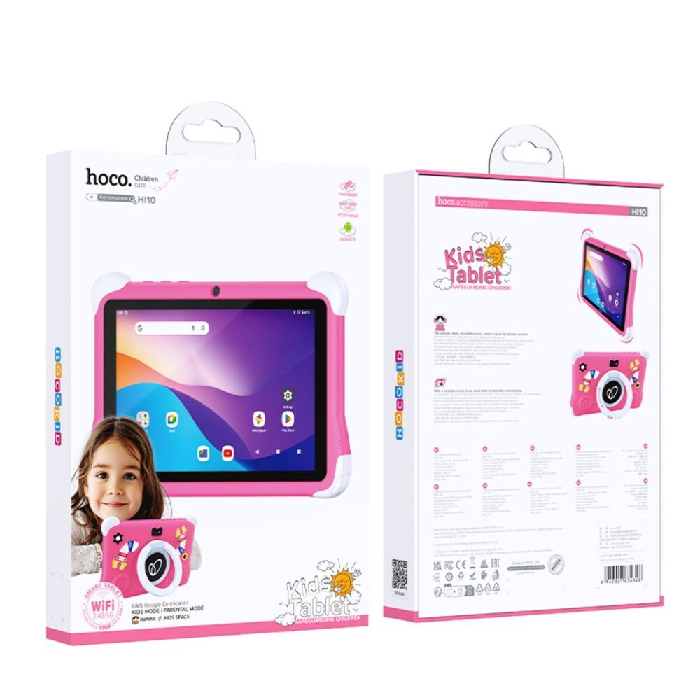 Планшет HOCO HI10 8-inch children tablet PC Pink