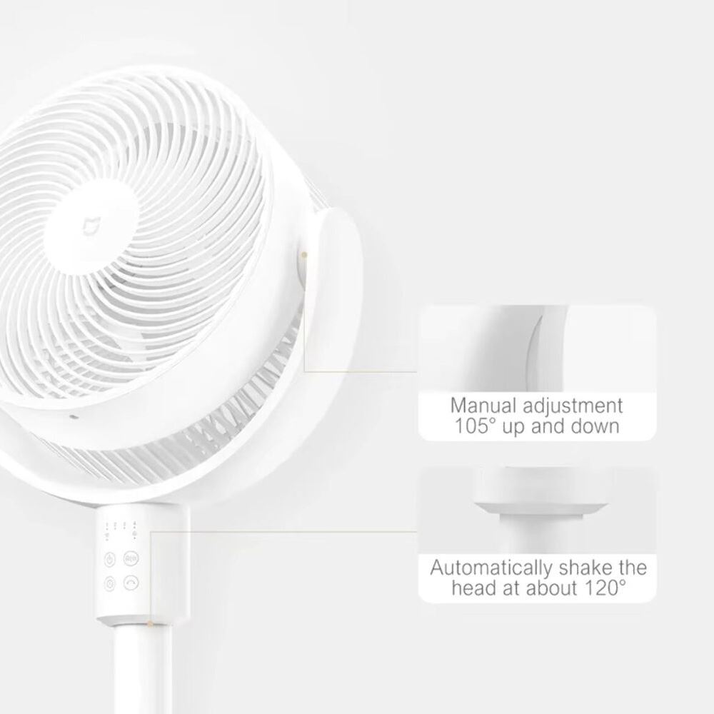 Вентилятор Xiaomi Mijia Circulation Fan + (перехідник на EU розетку)